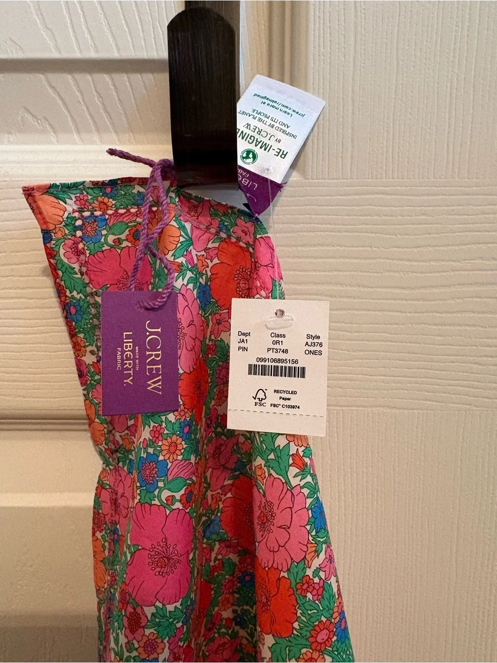 J. Crew Pink Floral Liberty Neckerchief Scarf